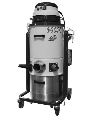 Aspirateur à poussières MAD 145 BL 1/2D compact et mobile en acier inoxydable