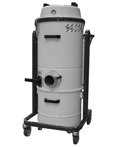 Aspirateur pneumatique compact et mobile en acier peint pour milieu sec et humide PNEU 245 7V