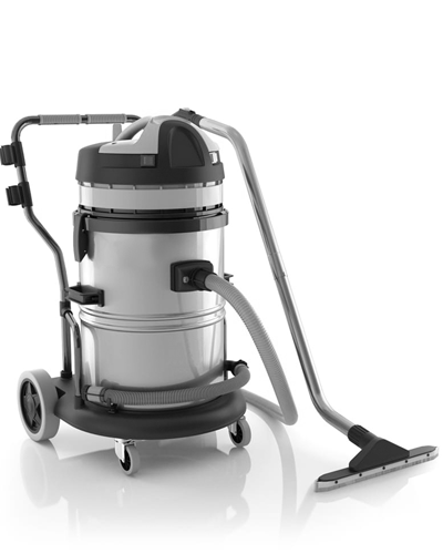 Aspirateur professionnel à poussière PRO-GS-2/62-inox, design et ergonomique, mobile avec chariot